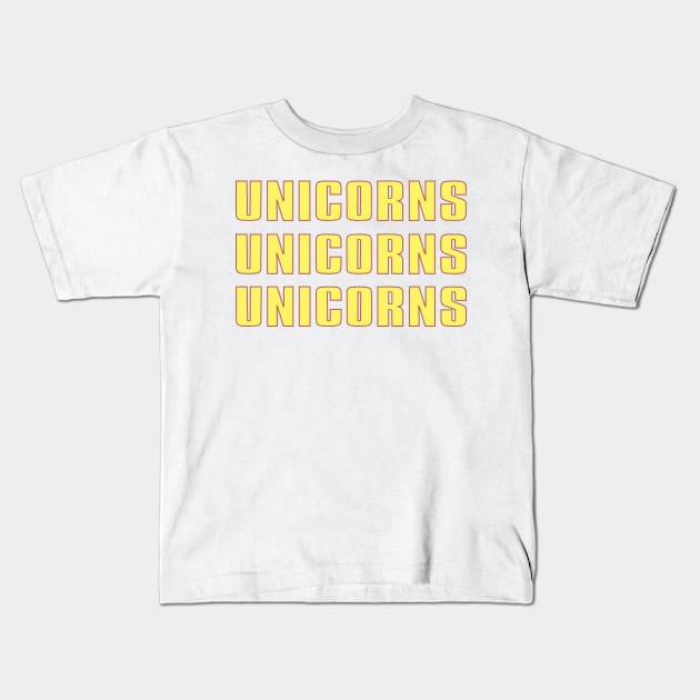 unicorns Kids T-Shirt by JPS-CREATIONS